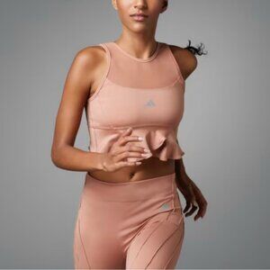 NWT Adidas Collective power Run Athletic Yoga Brown tank top ML